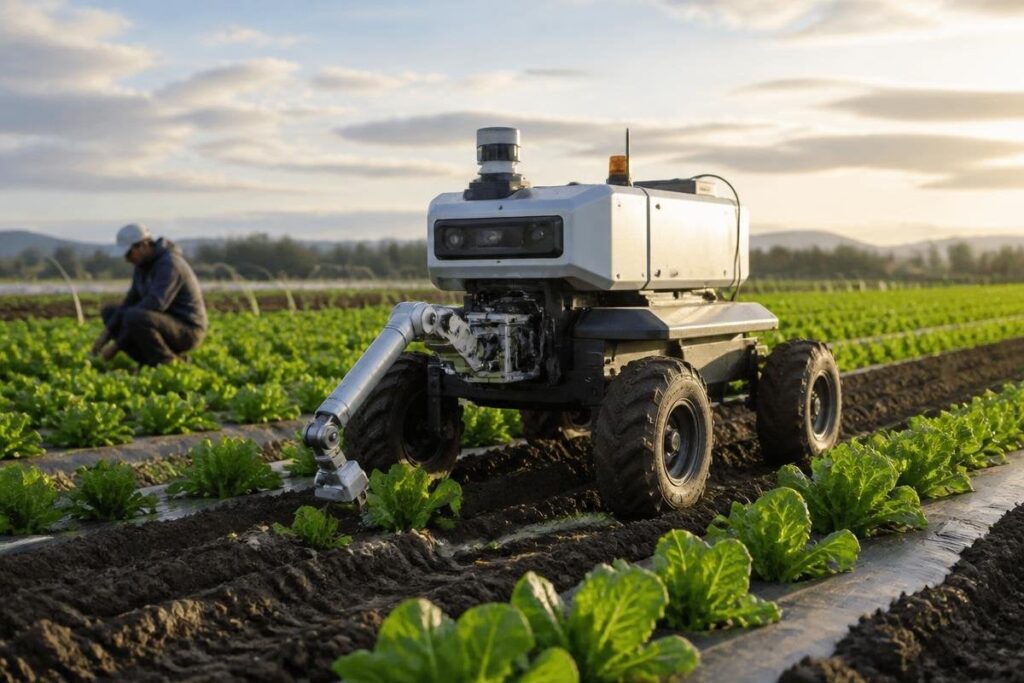 Farm robots can help feed more people, but fields set the limit